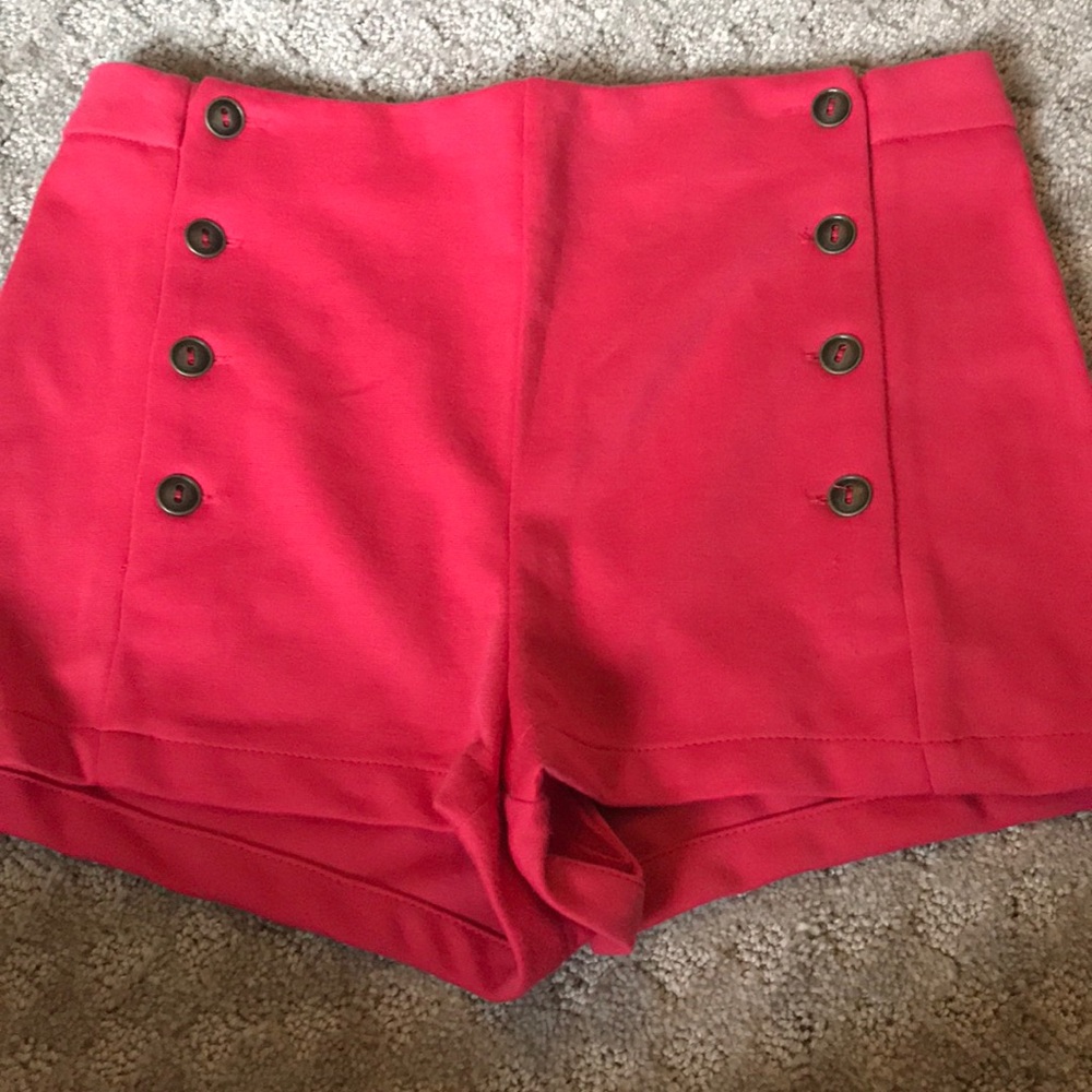 Strawberry colored shorts from urban outfitters
